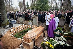 Sovietmečio disidentės, vienuolės Nijolės Sadūnaitės laidotuvės