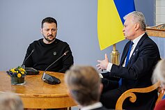 Volodymyras Zelenskis ir Gitanas Nausėda