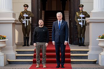 Владимир Зеленский и Гитанас Науседа Владимир Зеленский и Гитанас Науседа