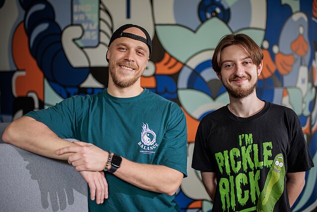 Tomasz Rynkiewicz (po lewej), Saulius Andrukonis (po prawej)