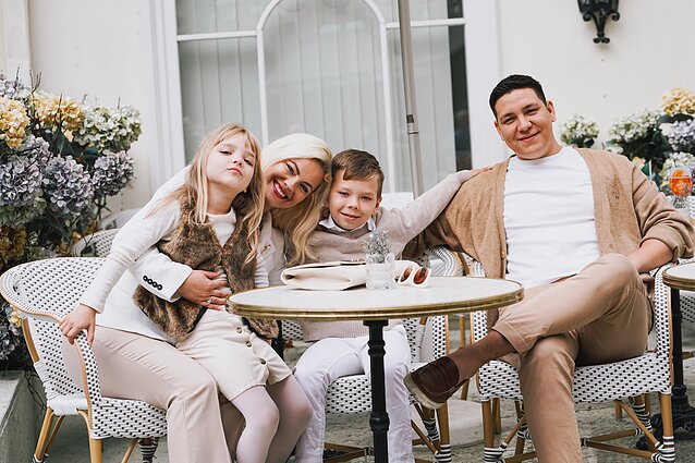 Adrian Paul Vega and his family
