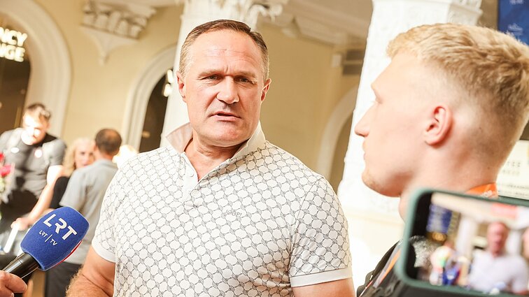 Virgilijus Alekna apie sūnaus rekordą: Mykolo rezultatas iš tikrųjų yra įspūdingas