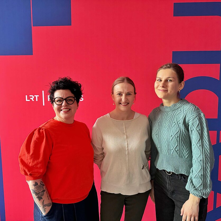I.Stankutės nuotr./LRT, Viktorija Urbonaitė, Eglė Stankūnaitė, Goda Jokubauskienė 