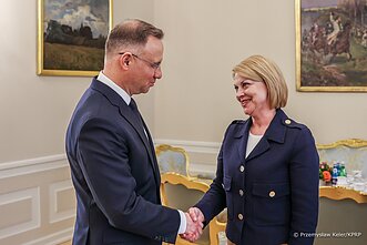 Andrzej Duda i Andżelika Borys
