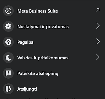 Pranešimas apie feisbuko problemą