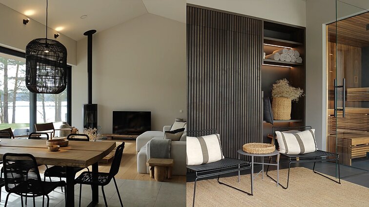 Įspūdingas pabėgimas į gamtą: vilos ant ežero kranto įkvėpimu tapo kelionės po pasaulį