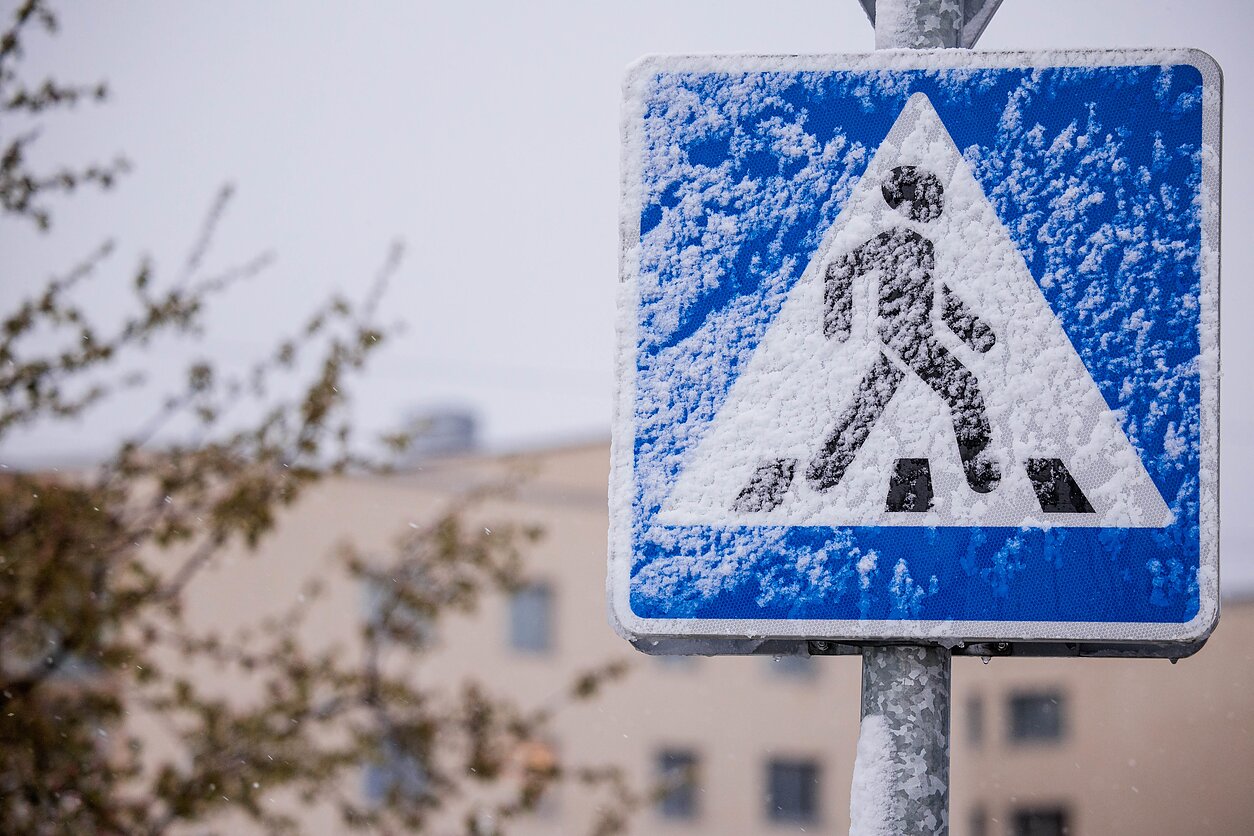 Snowfall in Lithuania (associative image)