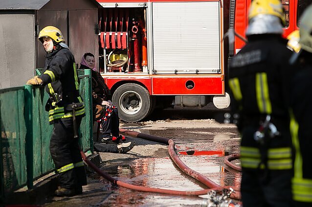 Kauno rajone paryčiais buvo kilęs gaisras – maždaug 100 kv. m plote degė šiukšlės