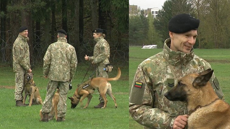 Kariuomenei tarnaujančio šuns Gilzės šeimininkas: paklusnumas – ilgi metai darbo