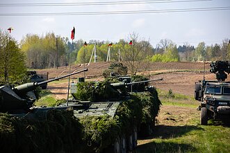 Prie Suvalkų koridoriaus bendros Lietuvos ir Lenkijos kariuomenės pratybos