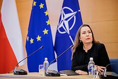 Dyskusja "Co powinni czynić Polacy i Litwini do 2050 roku?". Kristina Sabaliauskaitė Dyskusja "Co powinni czynić Polacy i Litwini do 2050 roku?". Kristina Sabaliauskaitė