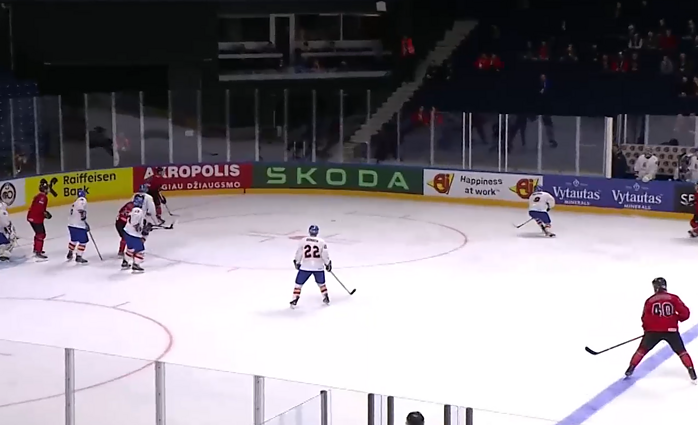 Pasaulio čempionate Vilniuje – pergalingas Lietuvos ledo ritulininkų įvartis