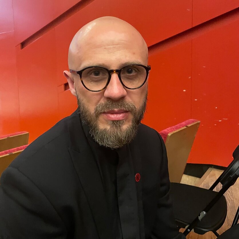 Dariaus Chmieliausko/„Mažosios studijos“ nuotrauka , Ukrainos didvyriai: pokalbis su Caritas-Spes vadovu kun. Vyacheslav Grynevych