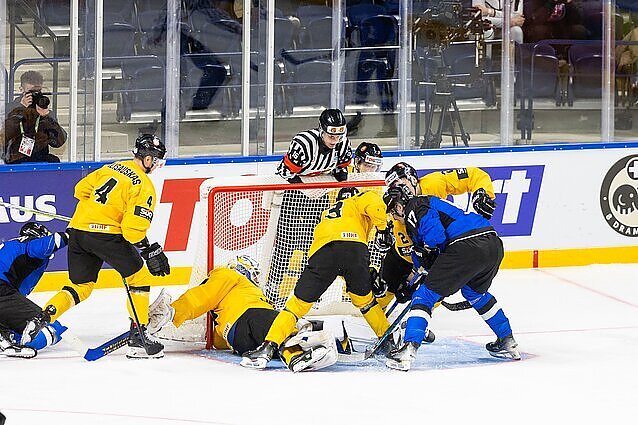 Pasaulio ledo ritulio čempionatas. I diviziono B grupė. Lietuva – Estija