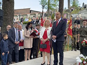 Obchody 3 maja na cmentarzu na Rossie Obchody 3 maja na cmentarzu na Rossie