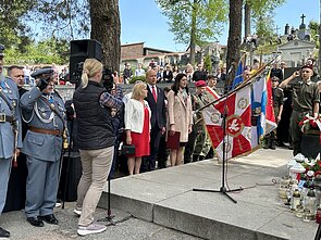 Obchody 3 maja na cmentarzu na Rossie Obchody 3 maja na cmentarzu na Rossie