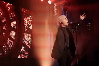 „Eurovizijos“ dalyvių koncerto Kopenhagoje akimirka „Eurovizijos“ dalyvių koncerto Kopenhagoje akimirka