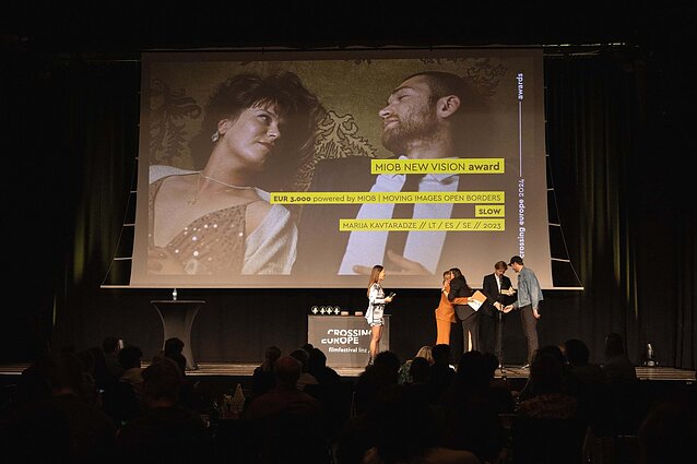 „New Vision Award“ įteikimas Lince. Greta Grinevičiūtė, Kęstutis Cicėnas „New Vision Award“ įteikimas Lince. Greta Grinevičiūtė, Kęstutis Cicėnas