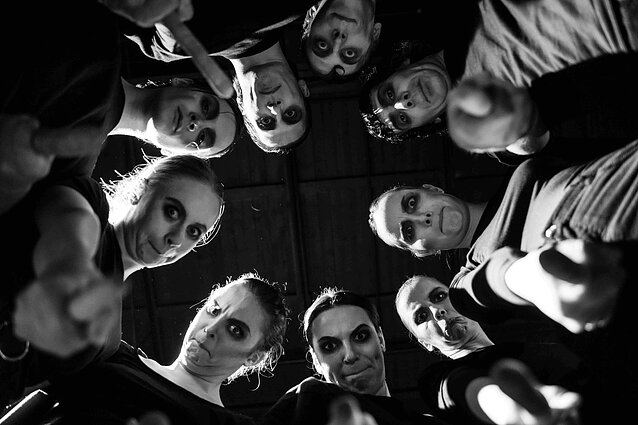 Vilniaus senajame teatre pristatomas spektaklis „Kankinys“ (rež. Agnius Jankevičius). Repeticija. 