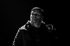 Vilniaus senajame teatre pristatomas spektaklis „Kankinys“ (rež. Agnius Jankevičius). Repeticija. Agnius Jankevičius.