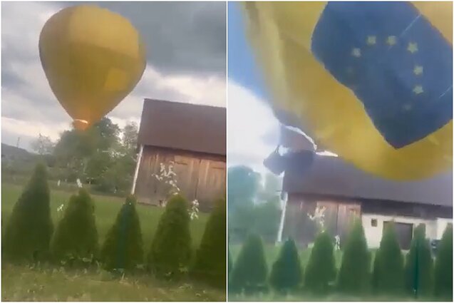 Hot air balloon crash in Šilutė district