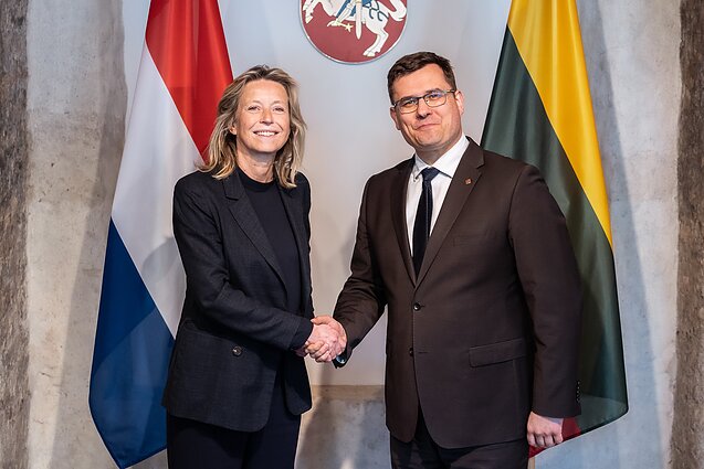 Susitikimas su Nyderlandų gynybos ministre