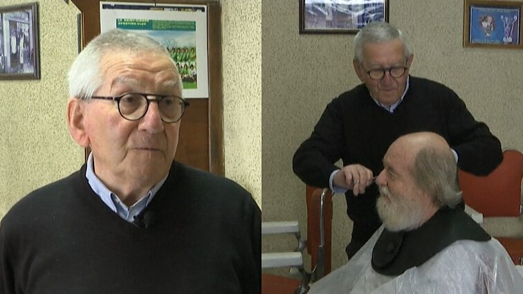 Dėl žmonos dirbti nesustojęs ir vis dar kerpantis 90-metis prancūzas: dirbau dėl jos