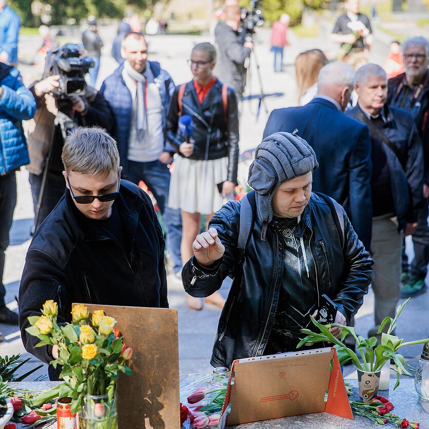 J. Stacevičiaus / LRT nuotr., Gegužės 9-oji Vilniaus Antakalnio kapinėse