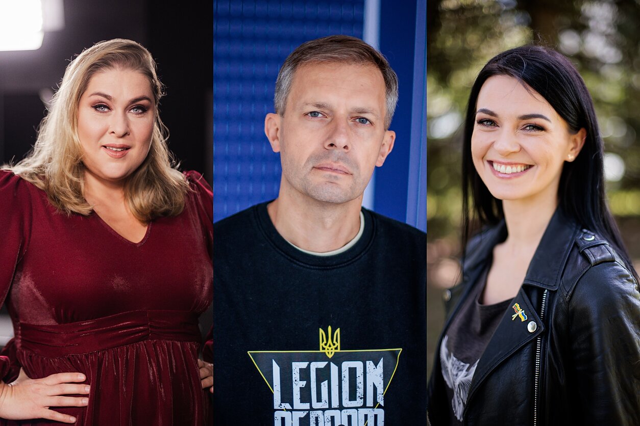 D. Filmanavičiūtė, A. Tapinas ir R. Griniūtė koliažas D. Filmanavičiūtė, A. Tapinas ir R. Griniūtė koliažas