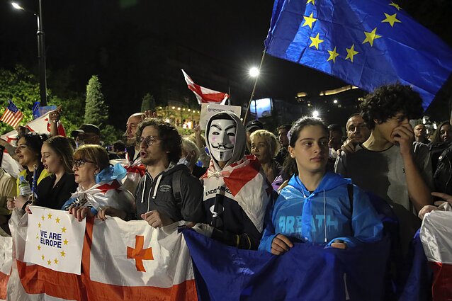 Protestai Tbilisyje