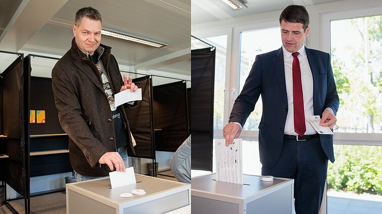 Iš anksto balsavę Mazuronis ir Žemaitaitis įsitikinę: save laiko geriausiais pasirinkimais