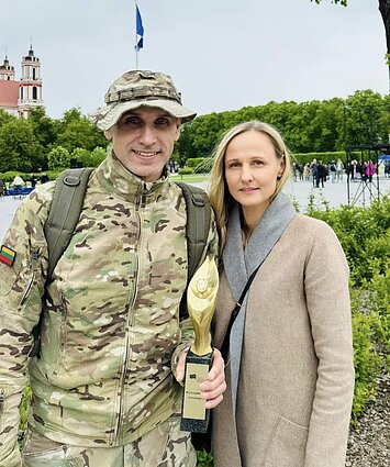 Арунас Кумпіс і Лаура Ґрадецкієне