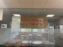 Eduardo Vaitkaus susitikimas Kauno gimnazijoje sukėlė moksleivių protestą