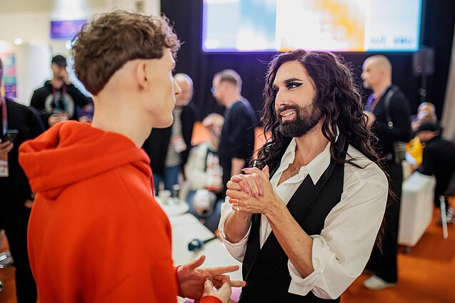 Conchita Wurst ir Silvester Belt Conchita Wurst ir Silvester Belt