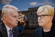 Гитанас Науседа и Ингрида Шимоните