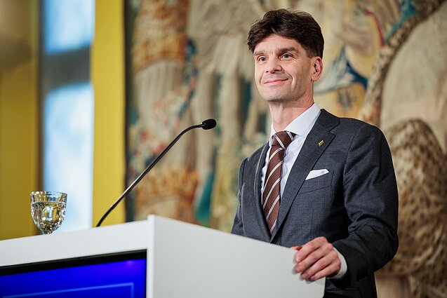 Ignas Vėgėlė. Spaudos konferencija po rinkimų nakties