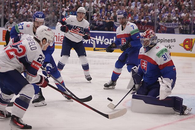 Pasaulio ledo ritulio čempionatas. JAV – Slovakija