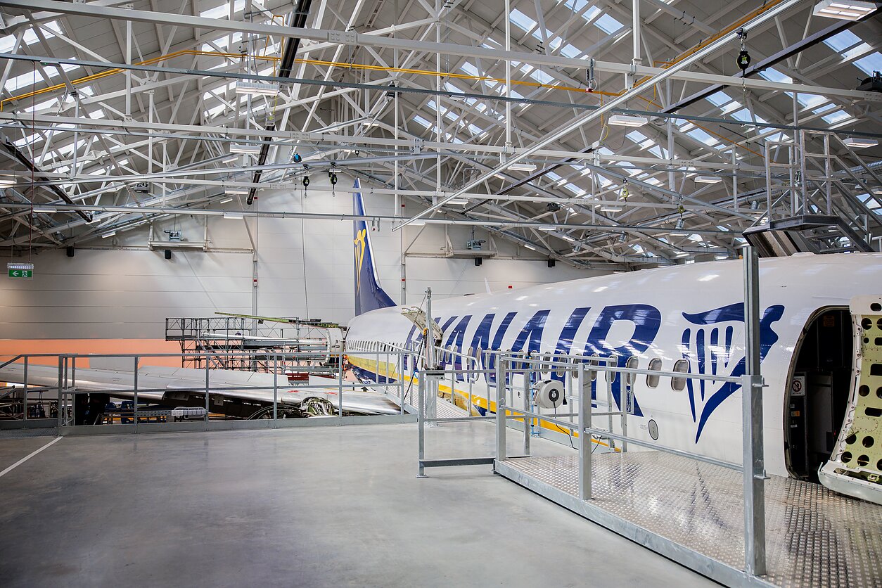 Kaune „Ryanair“ atidarė dar 2 naujus lėktuvų tvarkymo angarus