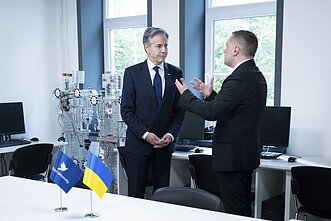 Antony Blinkenas lankosi Ukrainoje