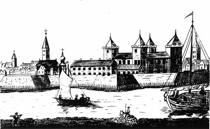 Zamek w Jelgavie 1703 r. Zamek w Jelgavie 1703 r.