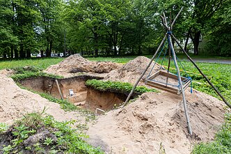 Verkių dvarvietės parke Vilniuje archeologai rado 13–14 amžių kapus