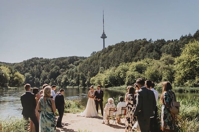Vestuvės Vingio parko saloje Vestuvės Vingio parko saloje