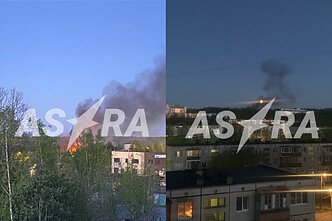 Sprogimai naftos perdirbimo gamykloje Slavianske prie Kubanės