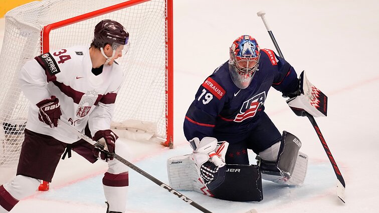 Pasaulio ledo ritulio čempionatas. Latvija – JAV