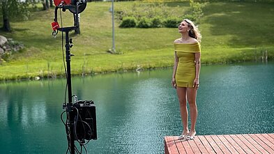 „Biplan“ ir Gamkos klipo filmavimo akimirka „Biplan“ ir Gamkos klipo filmavimo akimirka
