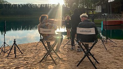 „Biplan“ ir Gamkos klipo filmavimo akimirka „Biplan“ ir Gamkos klipo filmavimo akimirka