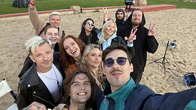 „Biplan“ ir Gamkos klipo filmavimo akimirka „Biplan“ ir Gamkos klipo filmavimo akimirka