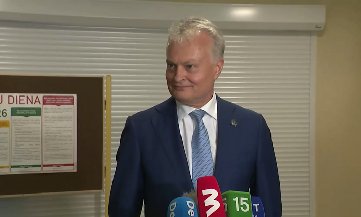 Nausėda pergalės skonio sako dar nejaučiantis: rezultatas priklausys nuo rinkėjų aktyvumo