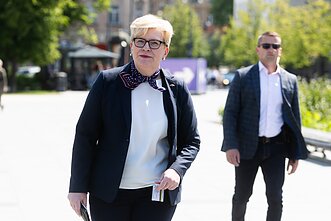 Ingrida Šimonytė balsavo iš anksto antrame prezidento rinkimų ture Ingrida Šimonytė balsavo iš anksto antrame prezidento rinkimų ture