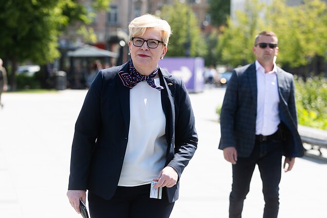 Ingrida Šimonytė balsavo iš anksto antrame prezidento rinkimų ture Ingrida Šimonytė balsavo iš anksto antrame prezidento rinkimų ture